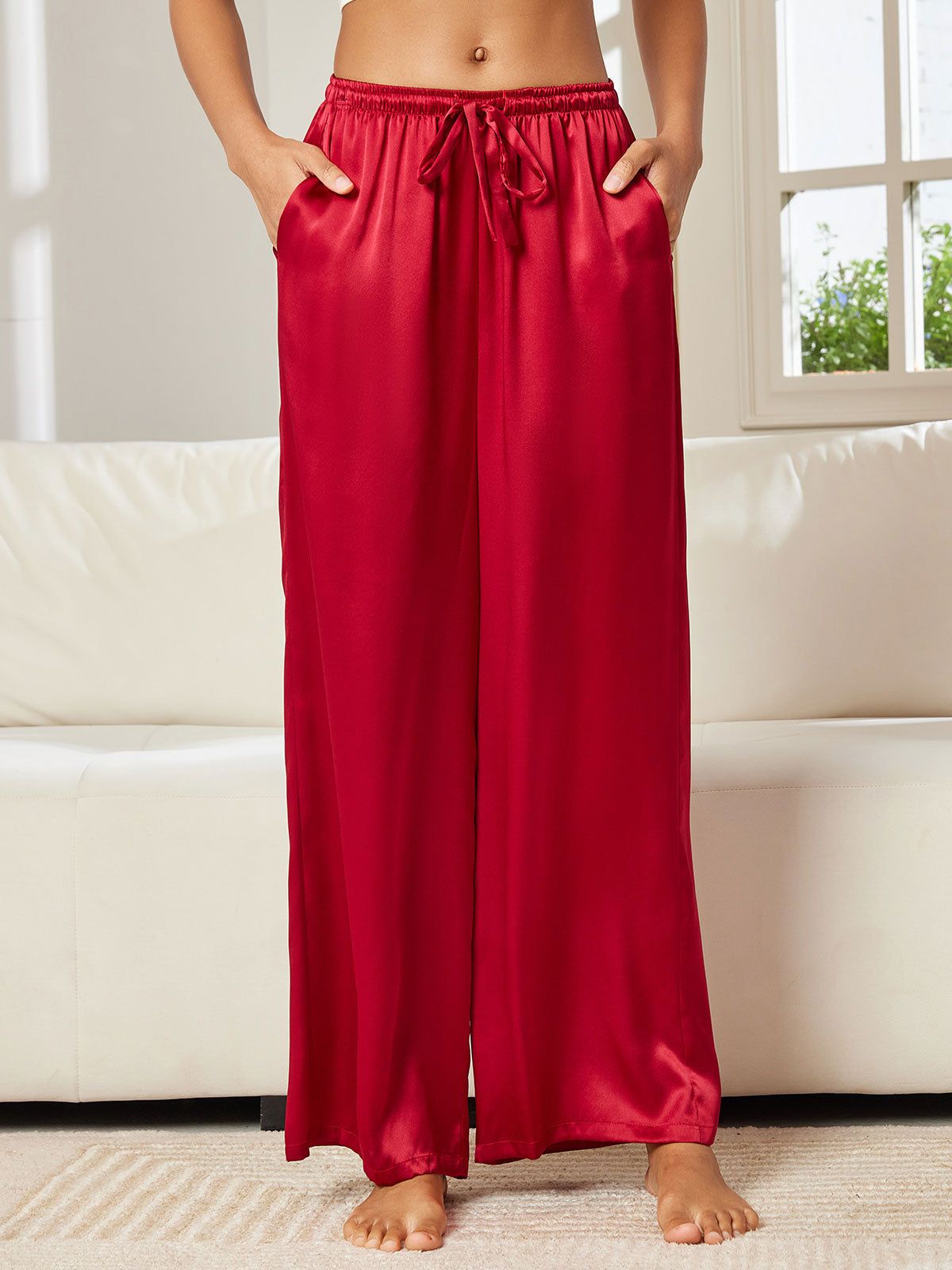 [Vino] SilkSilky-IT Seta pura Womens Pants 003