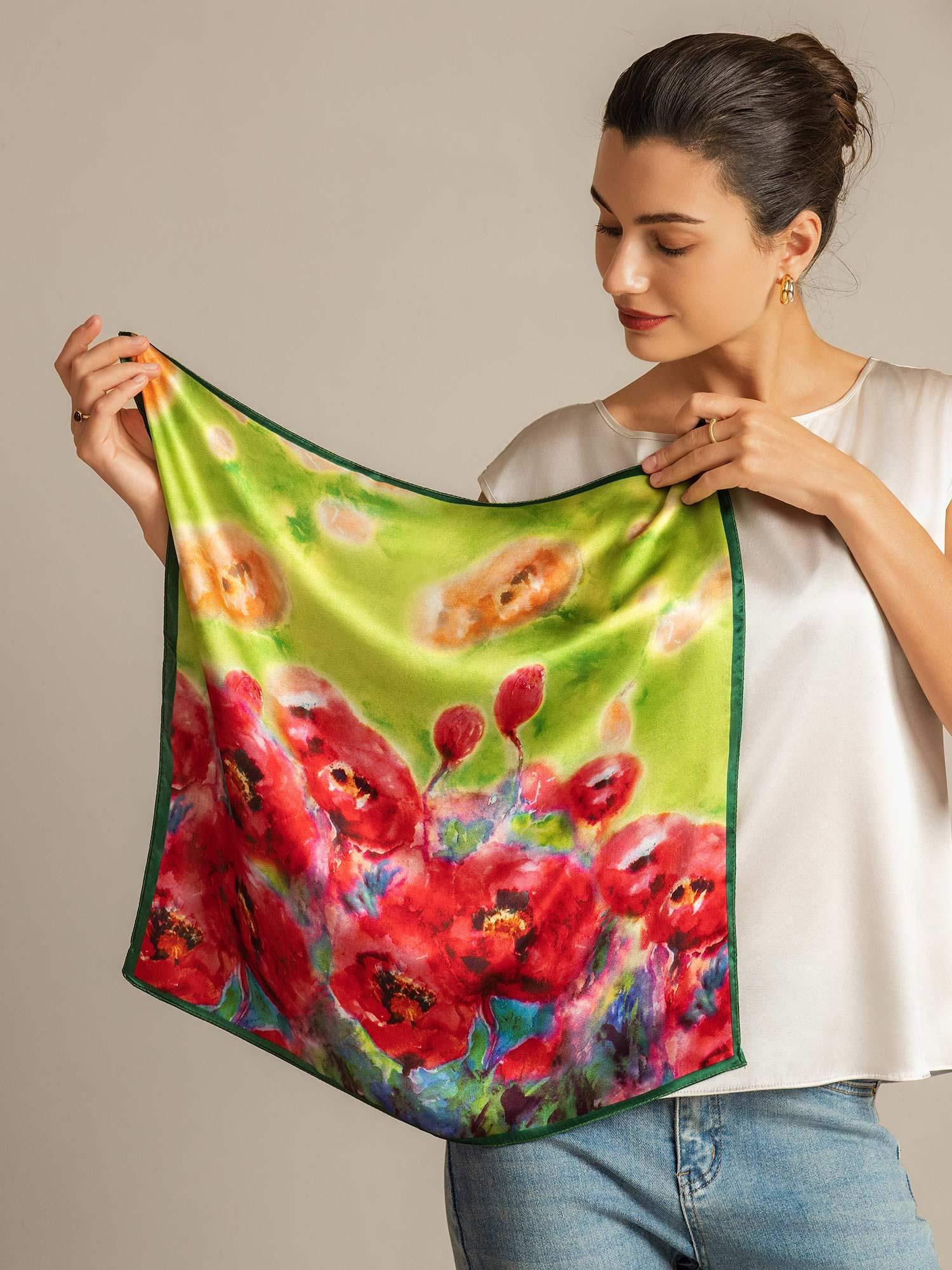 [P099] SilkSilky-IT Seta pura Scarf 003,