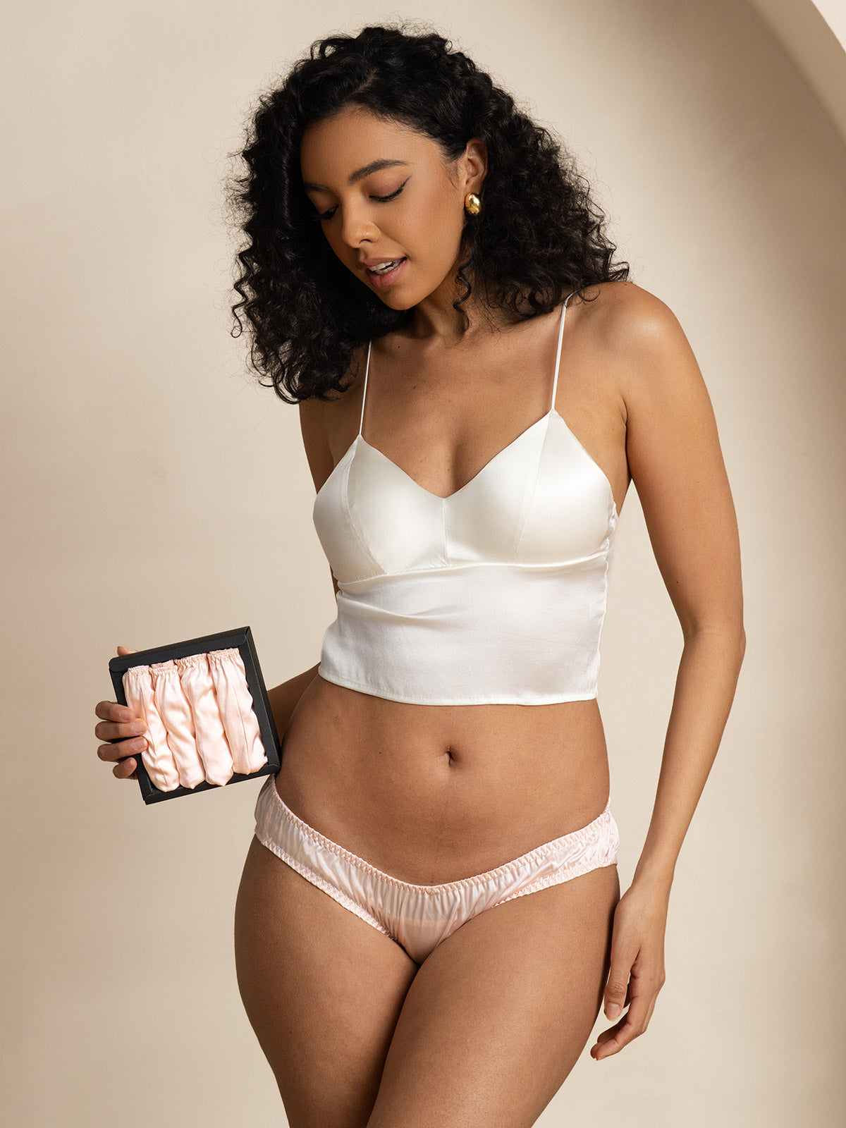 [Rosa Chiaro] SilkSilky-IT Maglia di seta Panty 006