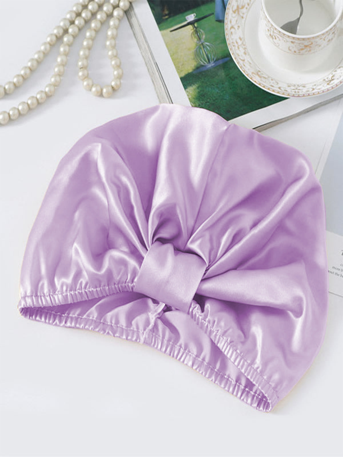 [Lavanda] SilkSilky-IT Seta pura Sleep Cap 002