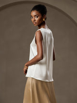 [Bianco] SilkSilky-IT Sleeveless Round Neck Cami 004
