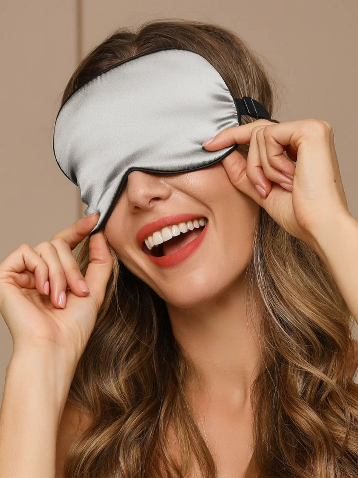 [Grigio] SilkSilky-IT 19Momme Seta pura Eye Mask 004