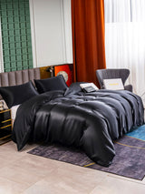 [Nero] SilkSilky-IT 25Momme Set di biancheria da letto 004