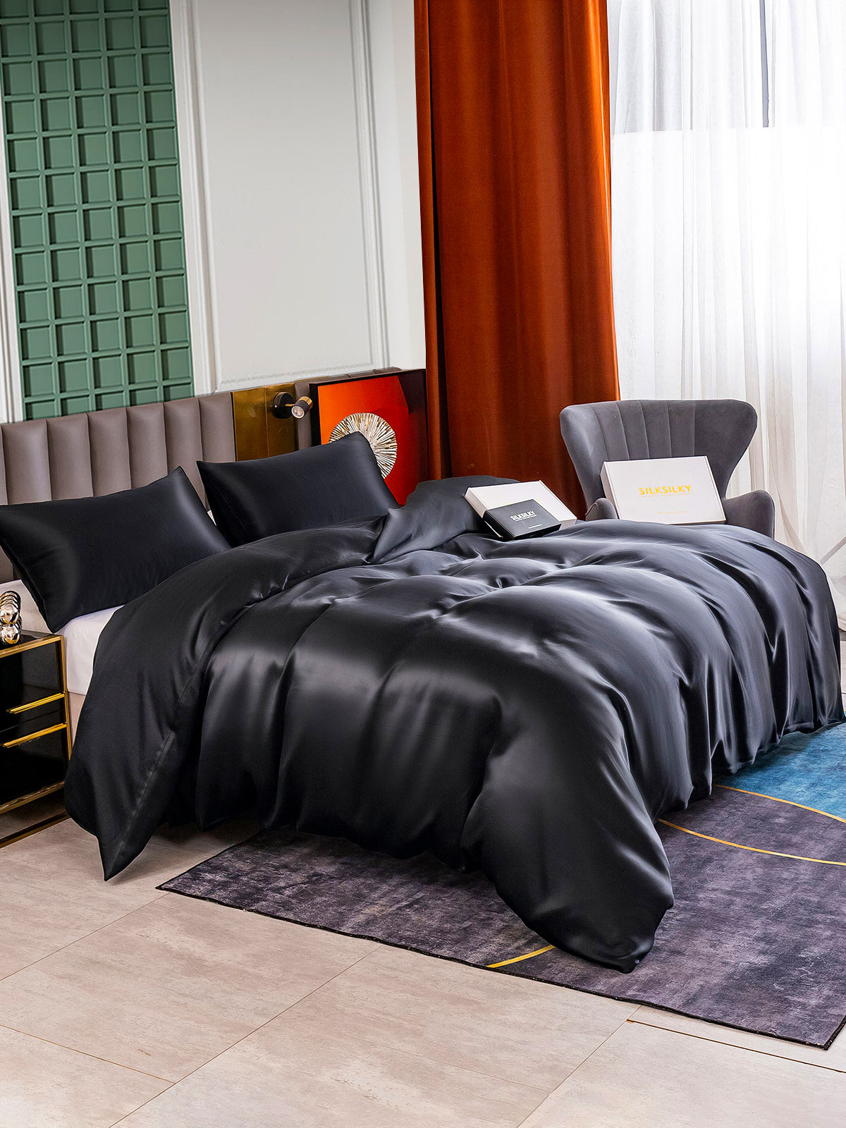 [Nero] SilkSilky-IT 25Momme Seta pura Bedding Set 004