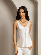 [Grigio Chiaro] SilkSilky-IT Sleeveless V Neck Cami 001