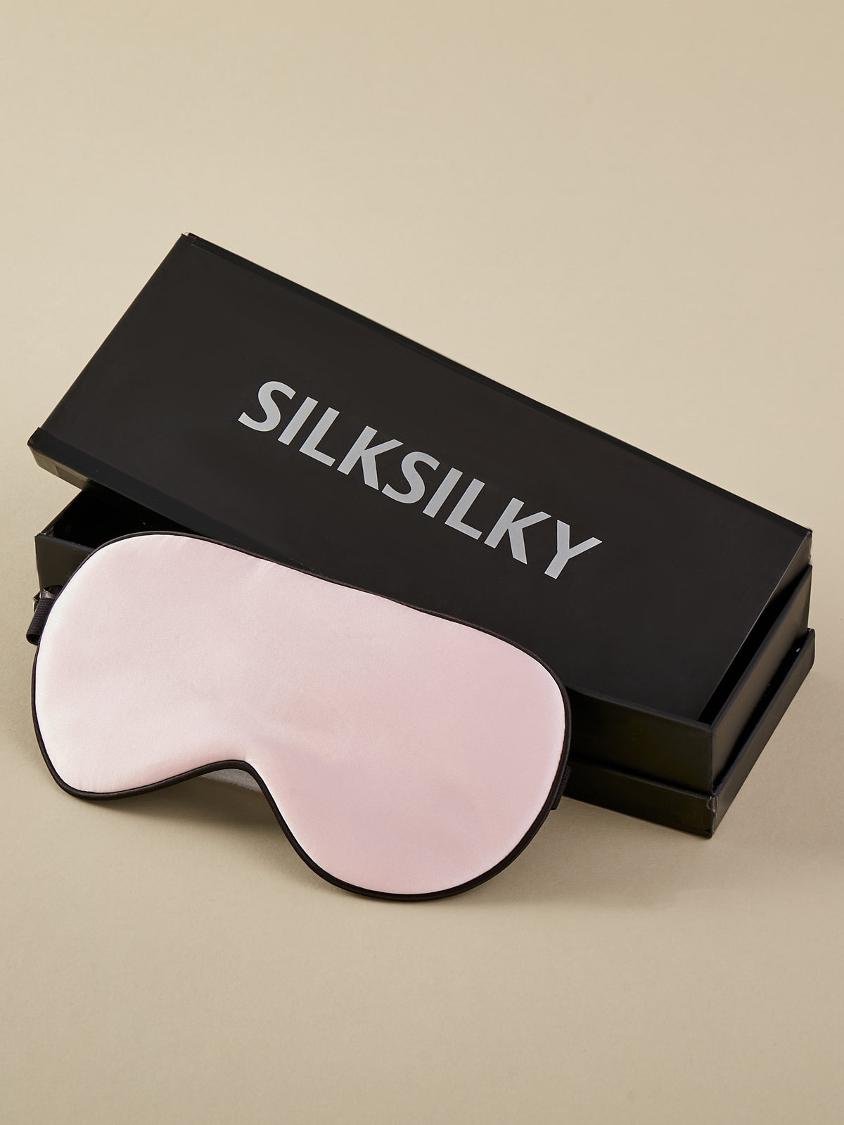 SilkSilky IT 19Momme Seta pura Eye Mask Rosa 001