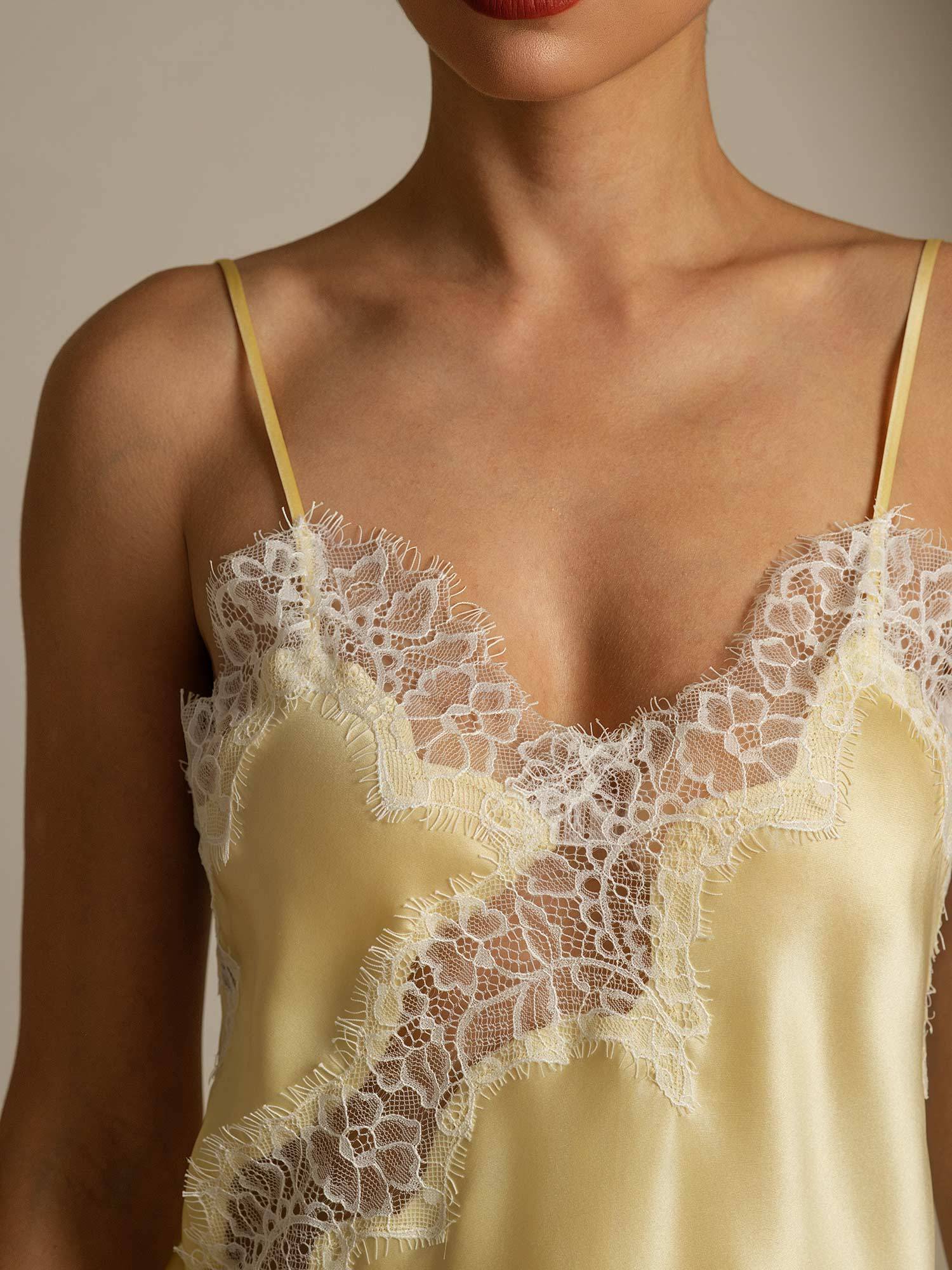 [GialloChiaro] SilkSilky-IT Seta pura Camisoles 004