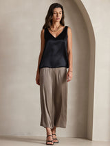 [Nero] SilkSilky-IT Sleeveless V Neck Cami 009