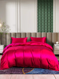 SilkSilky IT 25Momme Seta pura Bedding Set Vino 005