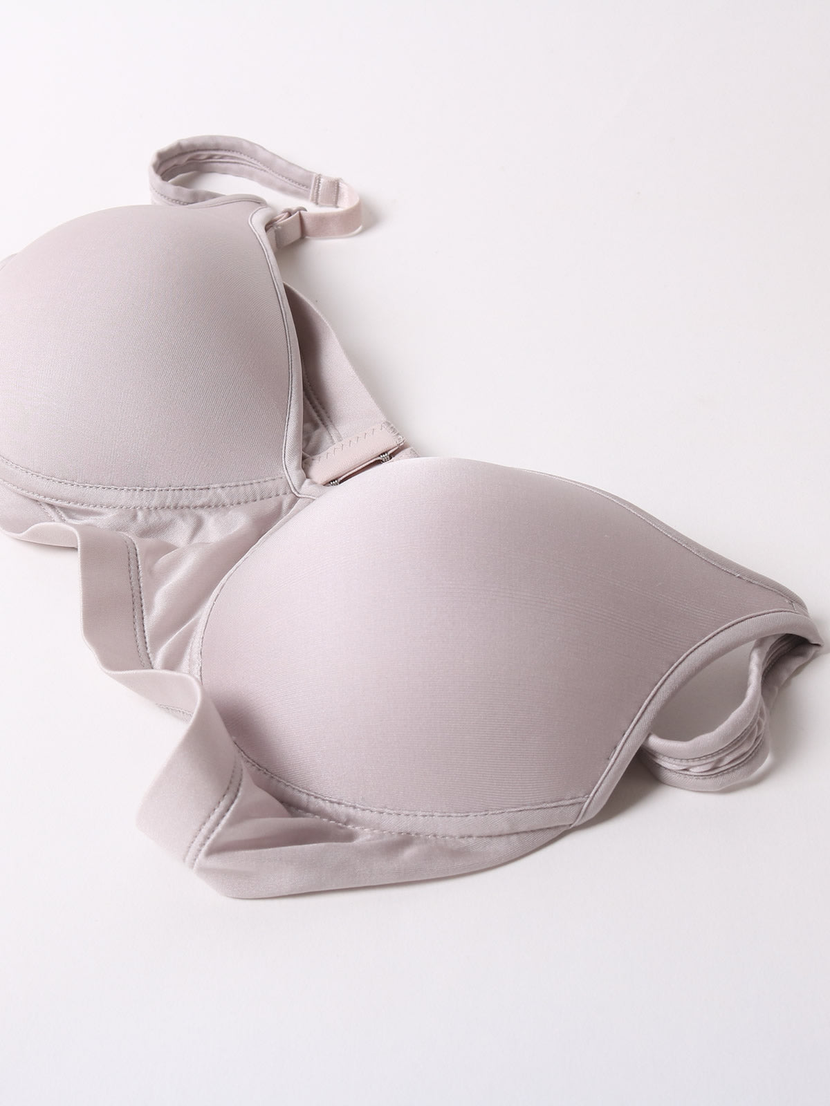 [Grigio] SilkSilky-IT Maglia di seta Bra 005