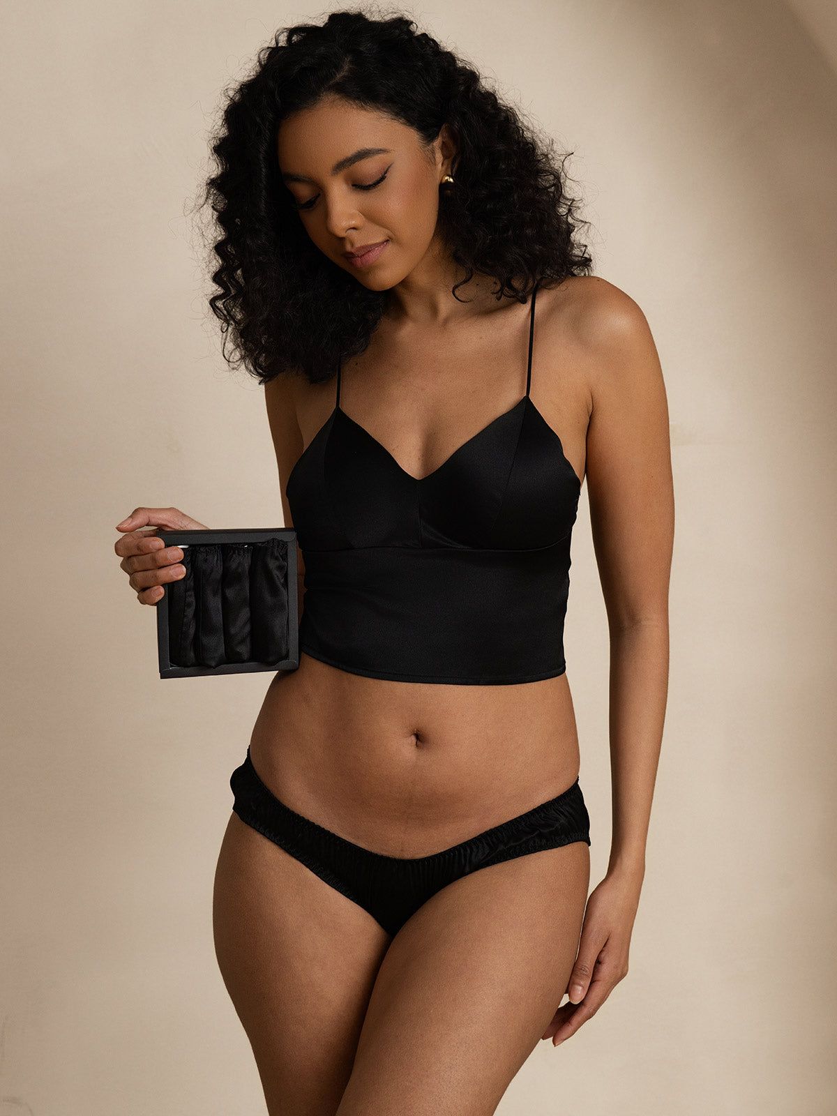 [Nero] SilkSilky-IT Maglia di seta Panty 004