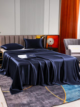 [Blu Scuro] SilkSilky-IT 22Momme Set di biancheria da letto 003