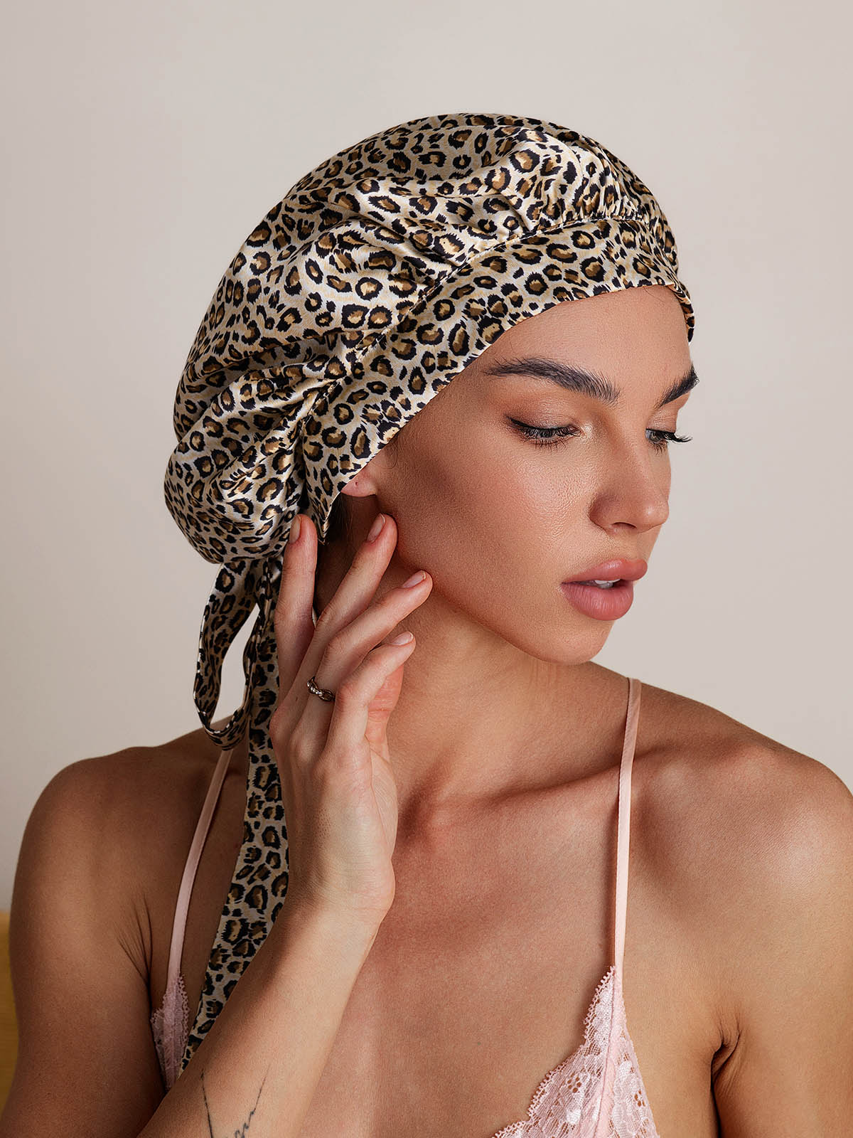 [Leopardo] SilkSilky-IT Seta pura Sleep Cap 001,