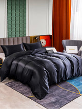 [Nero] SilkSilky-IT 25Momme Set di biancheria da letto 001