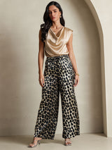 [Leopardo] SilkSilky-IT Seta pura Womens Pants 007,