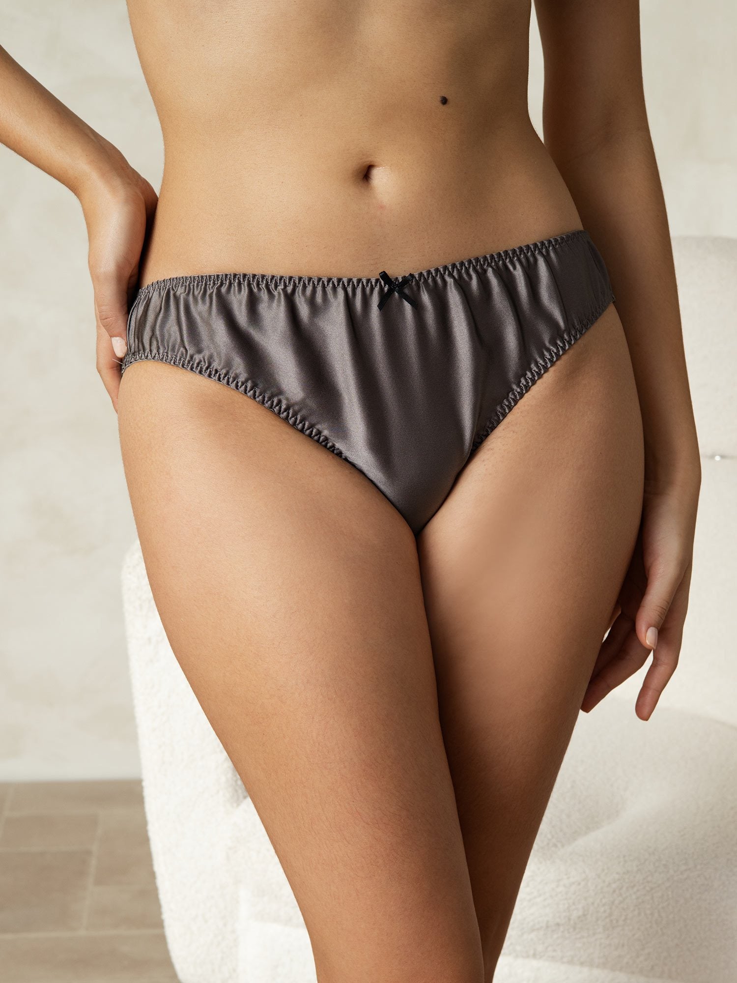 [Grigio] SilkSilky-IT Seta pura Panty 004