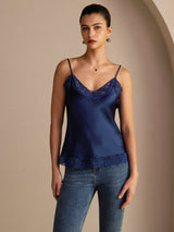 [Blu Scuro] SilkSilky-IT V Neck Cami 003