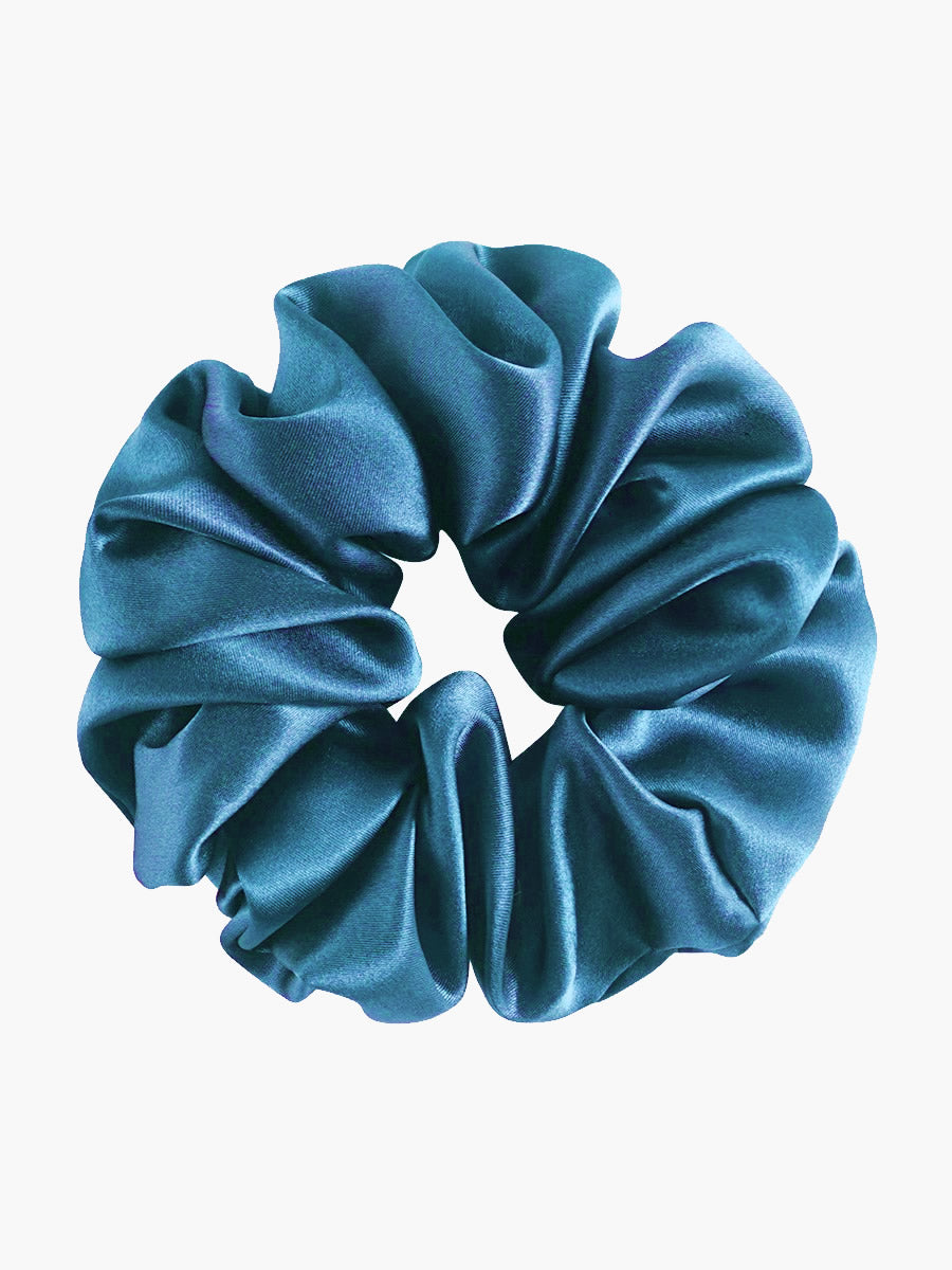 [Verde Acqua] SilkSilky-IT 19Momme Seta pura Scrunchie 003
