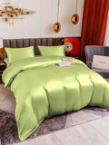 SilkSilky IT 19Momme Seta pura Bedding Set MentaVerde 003