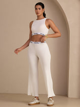 [Bianco] SilkSilky-IT Sleeveless Crew Neck Women's Outfit Sets 003