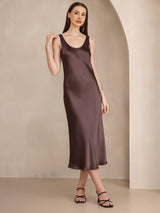 [Caffè] SilkSilky-IT Sleeveless Vestiti da donna 005