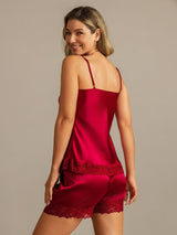 [Vino] SilkSilky-IT Sleeveless V Neck Set di Bretelle 002