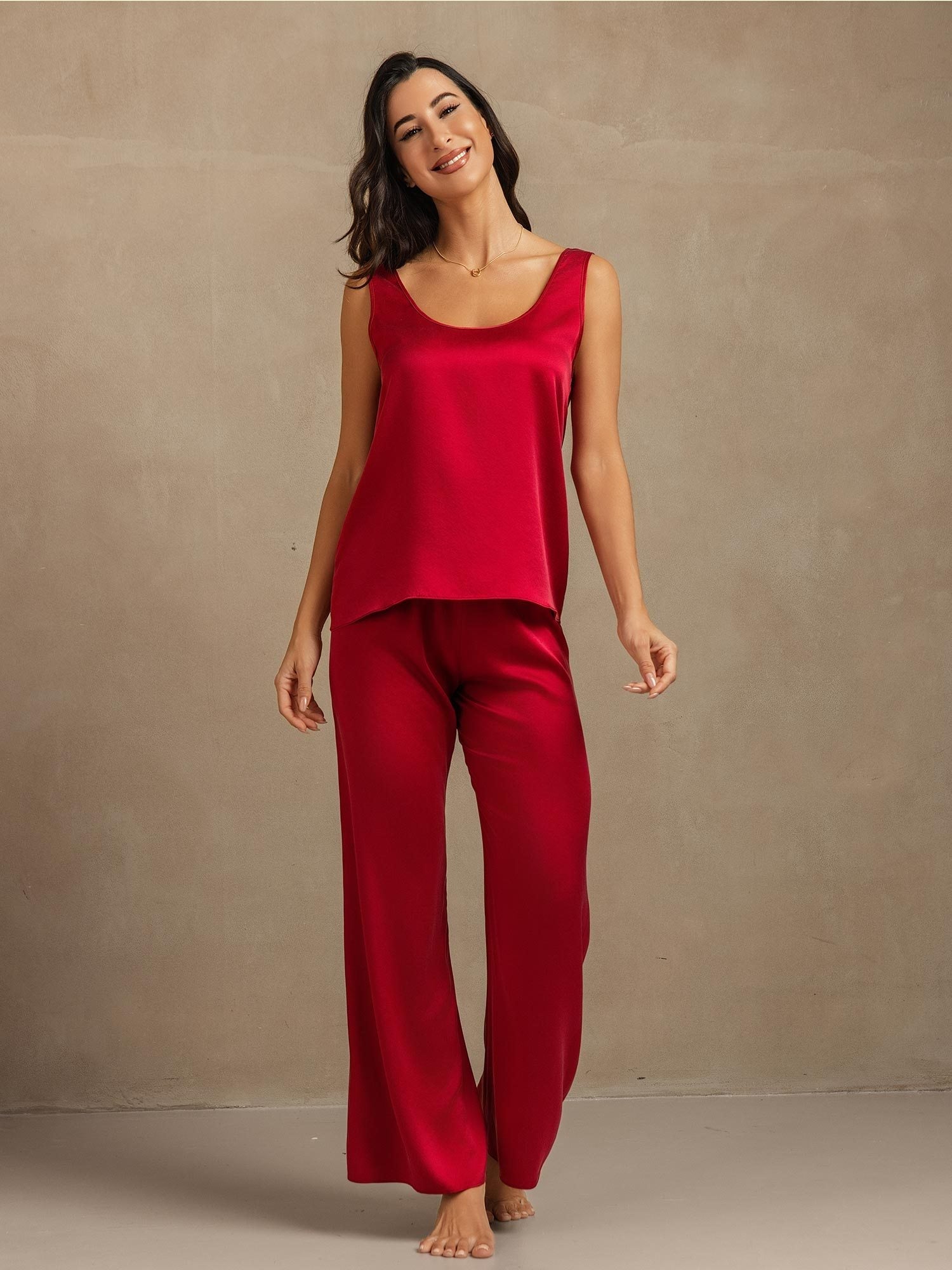 [Vino] SilkSilky-IT 19Momme Seta Womens Pajamas 005