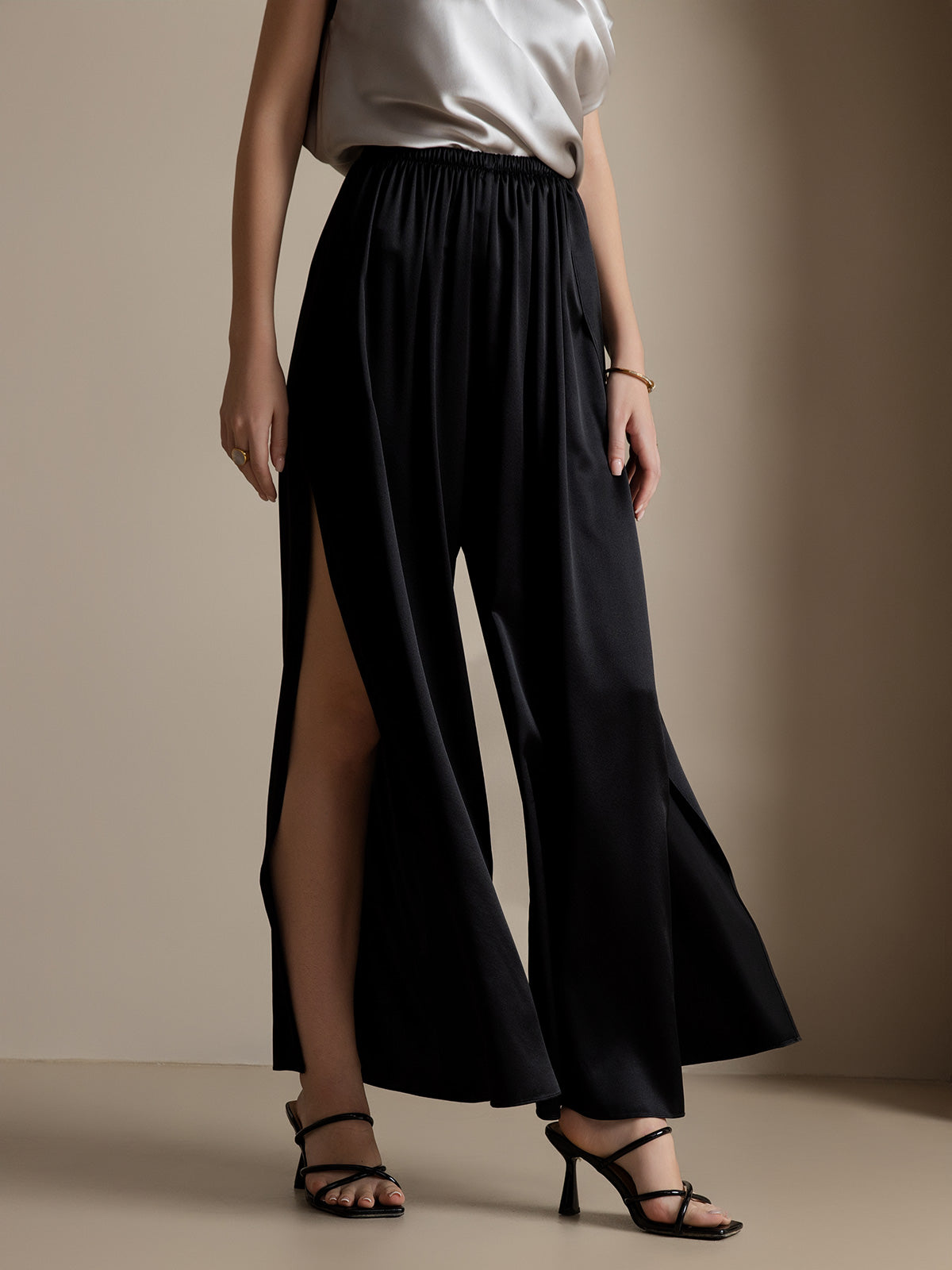 [Nero] SilkSilky-IT 19Momme Seta Womens Pants 001