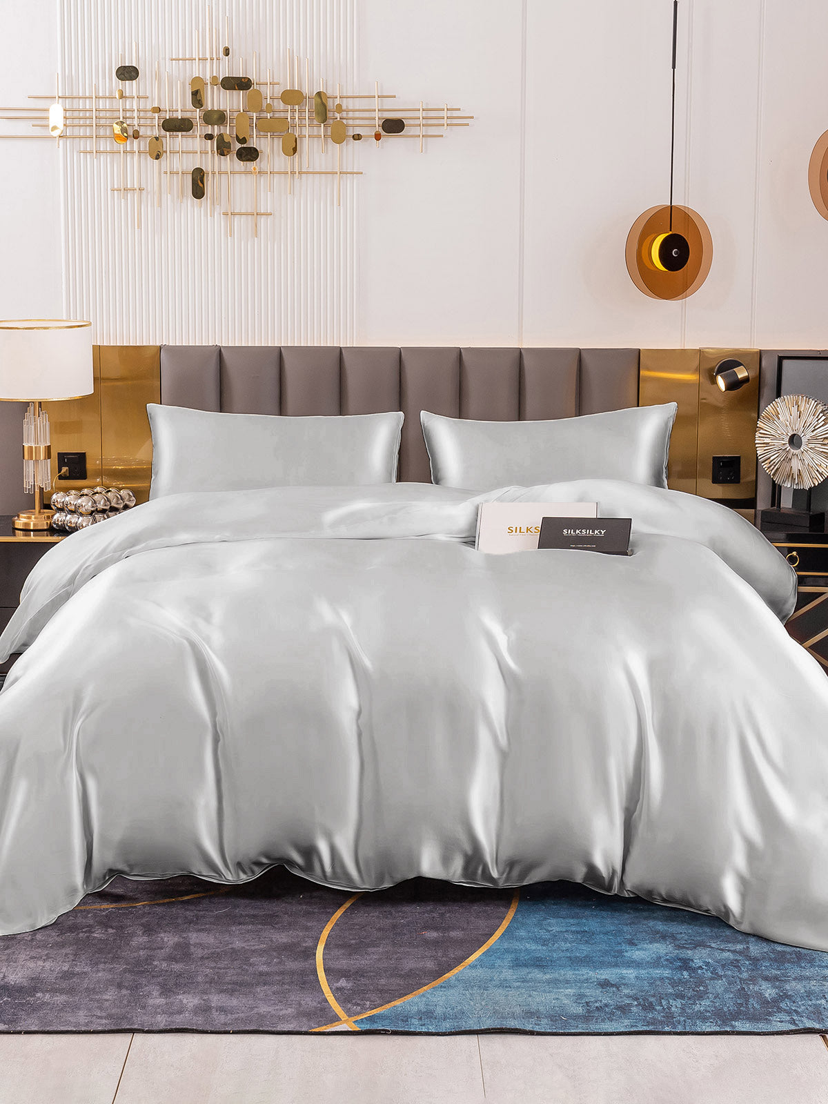 [Argento] SilkSilky-IT 19Momme Seta pura Bedding Set 001