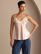 [Rosa] SilkSilky-IT Sleeveless V Neck Cami 001