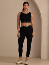 [Nero] SilkSilky-IT Sleeveless Crew Neck Women's Outfit Sets 001