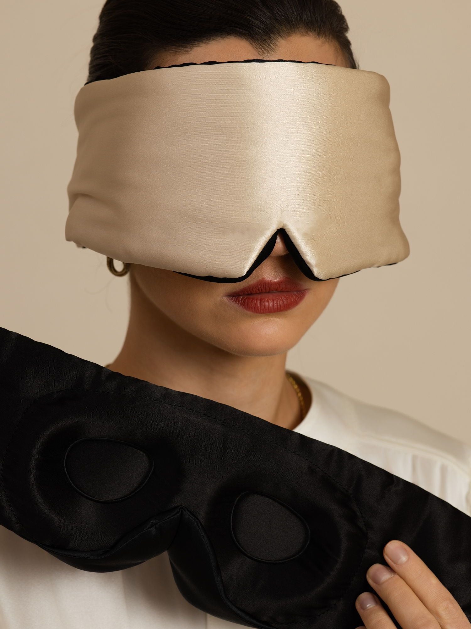 [Champagne] SilkSilky-IT Mascherina da Notte 002