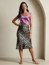 [Leopardo] SilkSilky-IT 19Momme Seta pura Skirt 007,