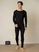 [Nero] SilkSilky-IT Long Sleeve Round Neck Intimo Lungo Uomo 003