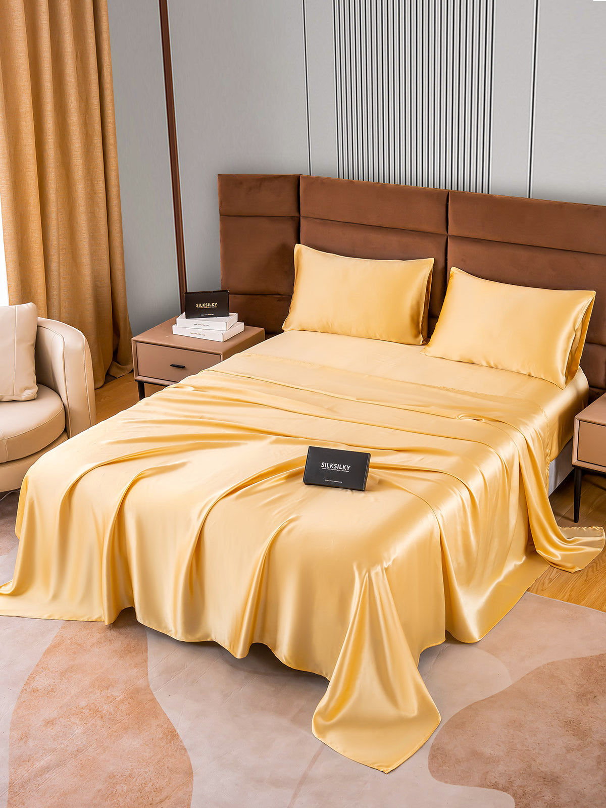 [Champagne] SilkSilky-IT 22Momme Seta pura Bedding Set 002