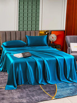 [Verde Acqua] SilkSilky-IT 25Momme Set di biancheria da letto 002