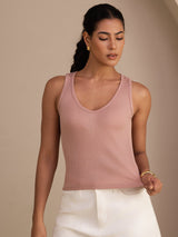 [Rosa] SilkSilky-IT Sleeveless Deep V Neck Cami 003