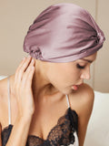 SilkSilky IT Seta pura Sleep Cap MalvaPallido 002