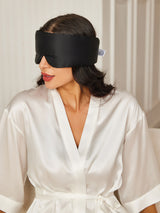 [Nero] SilkSilky-IT Mascherina da Notte 002