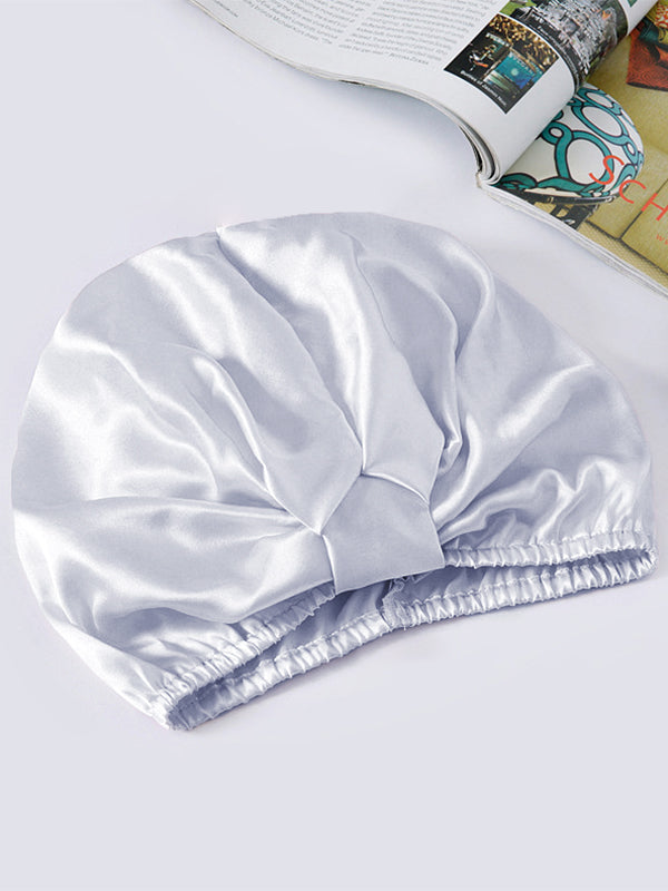 SilkSilky-IT Seta pura Sleep Cap Argento 002