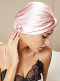 SilkSilky IT Seta pura Sleep Cap Rosa 002