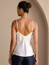 [Bianco] SilkSilky-IT Sleeveless V Neck Cami 002