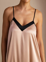 [Toscana] SilkSilky-IT V Neck Vestiti da donna 003