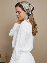 [P044] SilkSilky-IT Seta pura Scarf 005