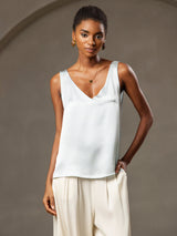 [Azzurro] SilkSilky-IT Sleeveless V Neck Cami 001