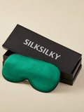 SilkSilky IT 19Momme Seta pura Eye Mask Nero 004