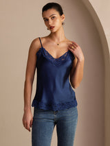 [Blu Scuro] SilkSilky-IT V Neck Cami 004