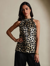 [Leopardo] SilkSilky-IT 19Momme Seta Womens T-Shirt 003,