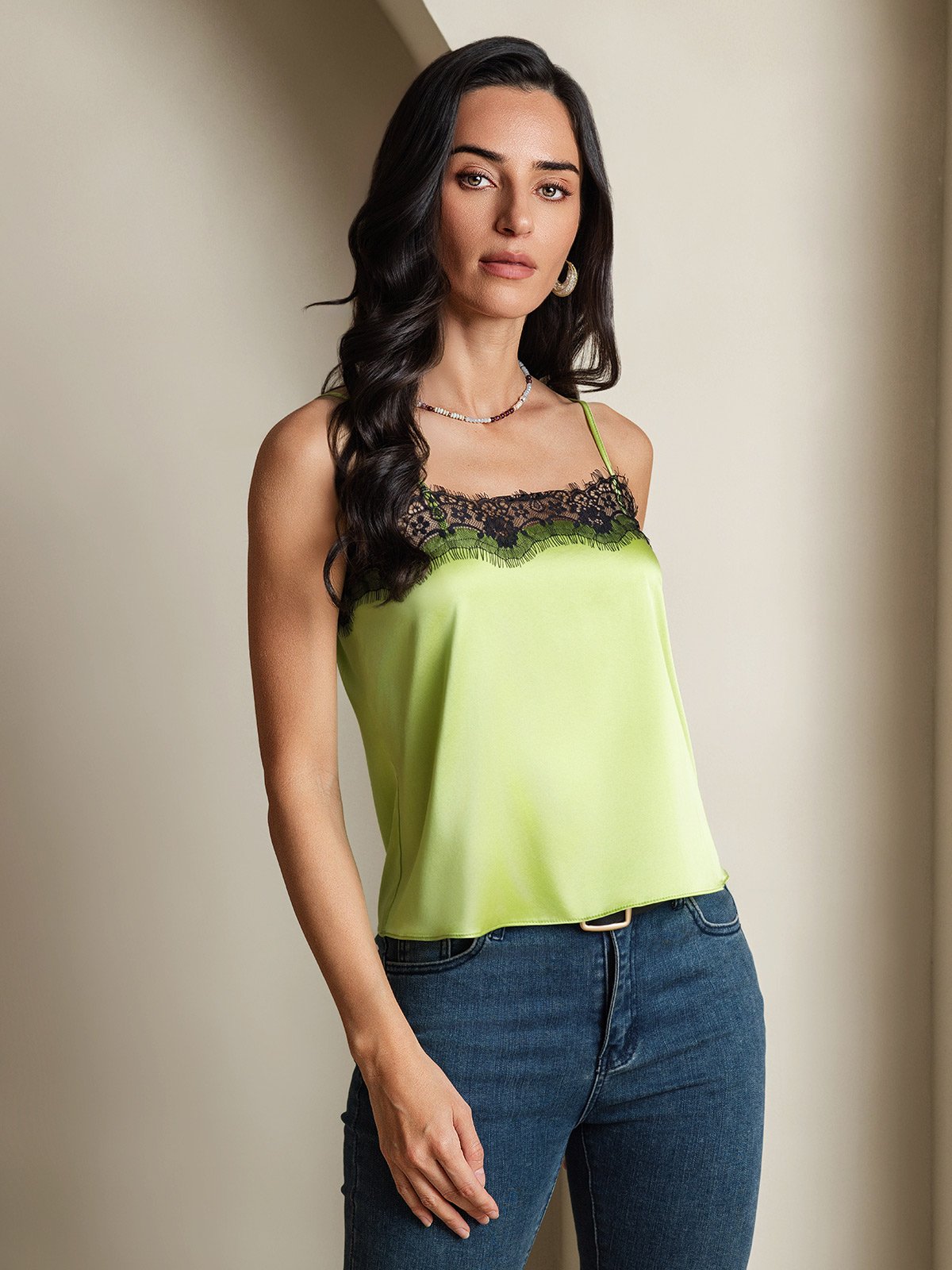[Menta Verde] SilkSilky-IT 19Momme Seta Camisoles 004