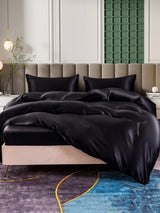 [Nero] SilkSilky-IT 25Momme Set di biancheria da letto 005
